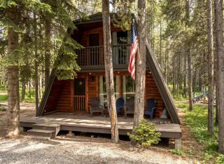 Modern A-Frame Cabin with Hot Tub Near Yellowstone, Island Park, Idaho - 0