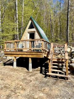 Rustic A-Frame with Off-Grid Forest Retreat near White Mountain National Forest, Stoneham, Maine - 4