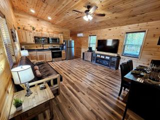 Rustic Cabin with Private Hot Tub & Fire Table in Murray, Kentucky - 2