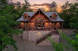 Spacious Family Cabin with Hot Tub, Fire Pit, Game Room & Private Playground near Broken Bow Lake & Beavers Bend State Park – Broken Bow, OK - 0