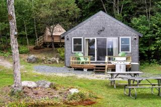 Incredible Cabin and Cozy Bell Tent by the Lake for a Unique Family Glamping Experience in Eastbrook, Maine - 0