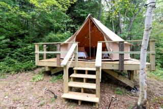 Incredible Cabin and Cozy Bell Tent by the Lake for a Unique Family Glamping Experience in Eastbrook, Maine - 1