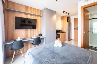 Studio c/ varanda e vista parcial p/ o mar ZNB1604 - 8