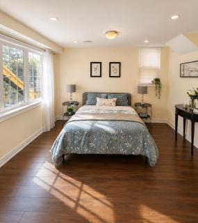 Bright Quiet 2BR 2BA Lower Level Suite Private Entrance Garden Free Parking - 9
