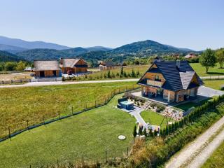 Domek w górach z balią jacuzzi Asina Chata Zawoja - 5