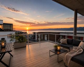 Fjord view & sunny balcony, 10 min to the city center - 0
