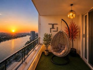 Exclusive 3BR Retreat Nile and Pyramids Views Maadi Prime location - Cairo - 1