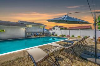 Swim and Relax with a Pool Hot Tub and Renovated HomeHop - 0