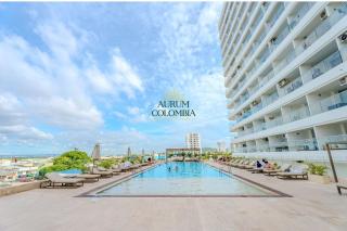 Mar de Luna en Apartamento en Cartagena Beach Resort cerca a la playa con piscina y jacuzzi - 4