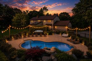6BR withHeated Pool, Fire Pit & Gazebo, Sleeps 22 - 0