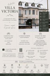 AU 47 ALLÉES D'ETIGNY - VILLA VICTORIA - CENTRAL & STANDING - CYCLING & SKI HOUSE IN LUCHON - avec parking - Linge de lit et de toilette inclus - 5