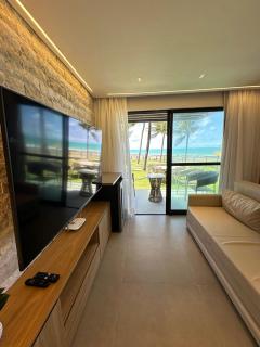 Luxuoso Bangalô beira mar- Pé na areia - 3 qts no Beach Class Resort - 0