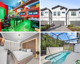 5BR house with game room near Disney area LED Pool - 0