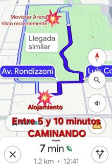 A pasos del Movistar Arena 8P - 0