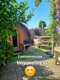 Bleij-en-meer, 2 accommodaties, waaronder een 4p huisje en een heel klein gezellig Tiny-Wellness huisje voor 2p met sauna en heerlijke hottub, ook samen te huur voor een gezellig combinatie - 9