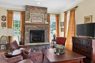 Cozy Hunter's Retreat Wraparound Porch Fireplace - 6