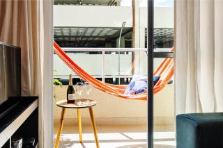 Apartamento completo em Ponta de Campina, 2 quartos, piscina, academia e Wi-Fi - 1