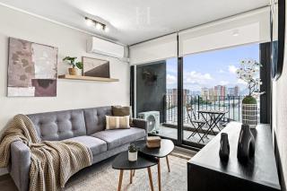 HT Cozy Air-Conditioned Apartment in Ñuñoa for 3 People - 0