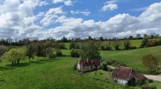 Cottage Coupigny - 180-degree view - Swimming pool - Nature - 9