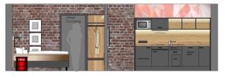2 Zimmer Apartment mit Küche 207 - 3