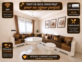 Villa 3 chambre 3 min de la plage climatisé - 0