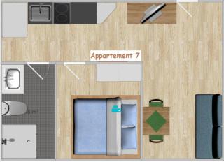 Appartement Valentin Studio App Typ E - 5