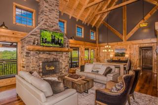 Splashing at the Bluff Private Indoor Pool, Mountain Views, Arcade! Sleeps 22 - 2