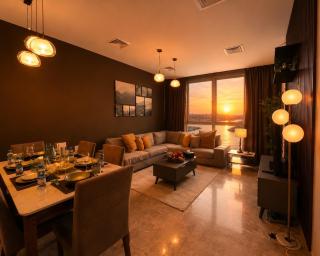 Luxury 4BR Lounge, Sea&Pearl View, Above Mall - 9