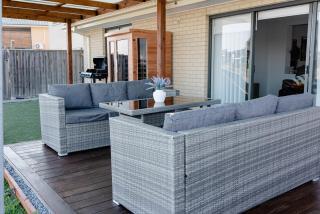 Rock Retreat At Sanctuary Lakes Estate with Scenic Backyard, Pool Table, Sauna, BBQ, Firepit - 0