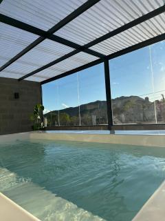 AROMA DEL POTRERO Mini PISCINA jacuzzi CLIMATIZADA CUBIERTA - 0