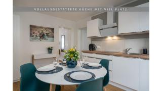 Hund ohne Aufpreis -Apartment Leinetal - Kamin in der Wohnung & Kaminholz kostenlos - Hochwertige Hotelbettwäsche, 7 min zur Seenplatte, privat Parkplatz - 1-3 Personen - 9