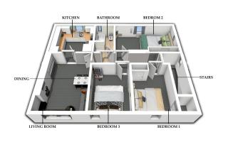 Ideal Work Stays 3BR 6 Guests Free Parking - 6
