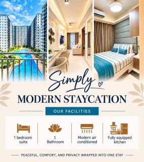 Simply Modern Staycation - 1BR Condo Pool View Walkable to MOA-Shore3 Tower4 - 0