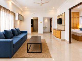 New Spacious 2BHK apartments in Tirupati Near Railway Station with fully equipped kitchen, AC bedrooms, Washing Machine, 24 hours water, caretaker service, and ample space for car parking & ideal for families and pilgrims - 0
