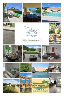 Villa Césarine 4 étoiles, 8 pers, 4 chambres, piscine privée, poolhouse, clim - 5