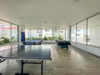 Moderno Apto 2 Hab con Balcon, Piscina, Gym y BBQ - 2