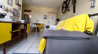 Quarto cama Casal, Vista para o mar, próximo a FMO, Centro Histórico, shopping Patteo - ventilador - 8