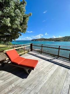 Oceanfront Home in St Barth, 2BR, Steps from the water in Petit-Cul-de-sac - 0