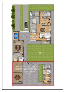 No Vew Coastal Accommodation - Close to beach Big groups Ducted heating & cooling - 3