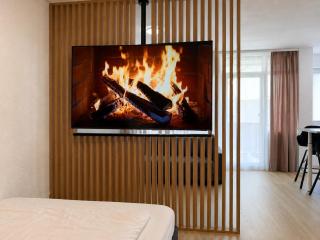 Langzeitaufenthalt Apartment Biberach, großer Balkon, 65 Zoll TV - 8