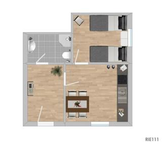 RIE111 smarte Monteurwohnung - 1