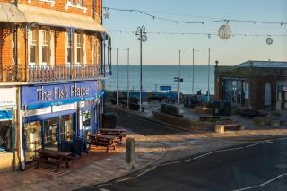 Central Swanage Apartment with Patio & Parking Steps from Beach & Pier - 3