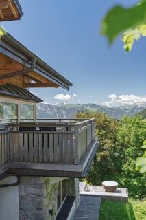 Appart chalet vieux bois, vue Alpes, centre de Villas - 3