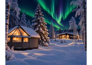 Private Aurora Glass Cabin & Lakeside Villa with Finnish Sauna - 0