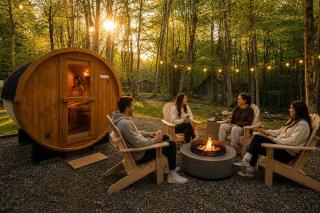 Bluewood Escape at Pocono Farms Sauna Hot Tub - 5