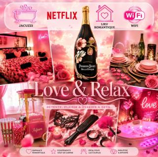 Love & Relax, Terrasse, Parking, Massage, Jacuzzi, centre, Wifi - 0