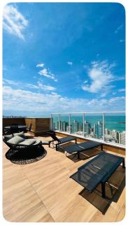 Apartamento de frente, sol da manhã Venha passar momentos felizes na praia, - 3