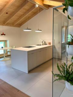 Loft with exposed roof timbers Bavarian Forest - 6