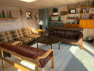 Retro beach house with jetty in Aptafjorden - 1