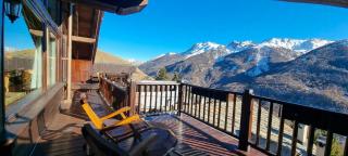 Chalet with fireplace and panoramic terrace - 8